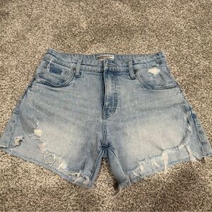 Kut from the Kloth Jane High Rise Distressed Denim Shorts Size 2